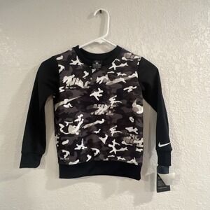 Nike Dri Fit Camo Sweatshirt Boys Size 4/XS